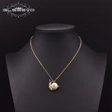 925 Silver Snails Pendant Necklace Women Wedding Jewellery