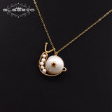 925 Silver Snails Pendant Necklace Women Wedding Jewellery