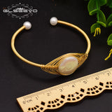 Pearl Bracelet Women Wedding Bangle GB0113