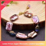 Colorful Baroque Pearls Adjustable Bracelets Wedding Jewelry