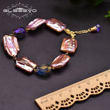 Colorful Baroque Pearls Adjustable Bracelets Wedding Jewelry