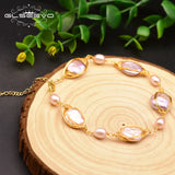 Natural Purple Pearl Adjustable Bracelet Fine Jewelry