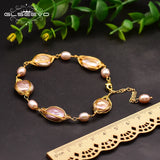 Natural Purple Pearl Adjustable Bracelet Fine Jewelry