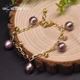 Vintage Pearl Bracelet with 18k Plated Copper