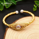 GLSEEVO Freshwater Purple Pearl Bracelet GB0139