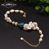 Freshwater Pearl Kyanite Bracelet Wedding Party Jewelry