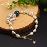 Freshwater Pearl Kyanite Bracelet Wedding Party Jewelry