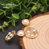Pearl Charm Drop Earrings for Women GE0968