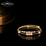 Natural Fresh Water Pearl Adjustable Bangle for Women
