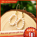 GLSEEVO Fresh Water Pearl Drop Earrings GE0719