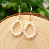 GLSEEVO Fresh Water Pearl Drop Earrings GE0719