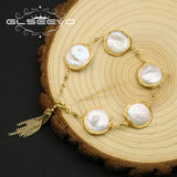 Baroque Flat Pearl Adjustable Tassel Bracelet GB0147
