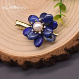 Freshwater Pearl Hairpin Couple Engagement Lapis Lazuli Jewelry