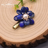 Freshwater Pearl Hairpin Couple Engagement Lapis Lazuli Jewelry