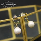 Natural Freshwater Pearl Pendant Earrings GE1067