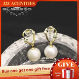 Natural Freshwater Pearl Pendant Earrings GE1067