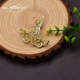 Baroque Pearl Brooch Ginkgo Leaf Retro Jewelry