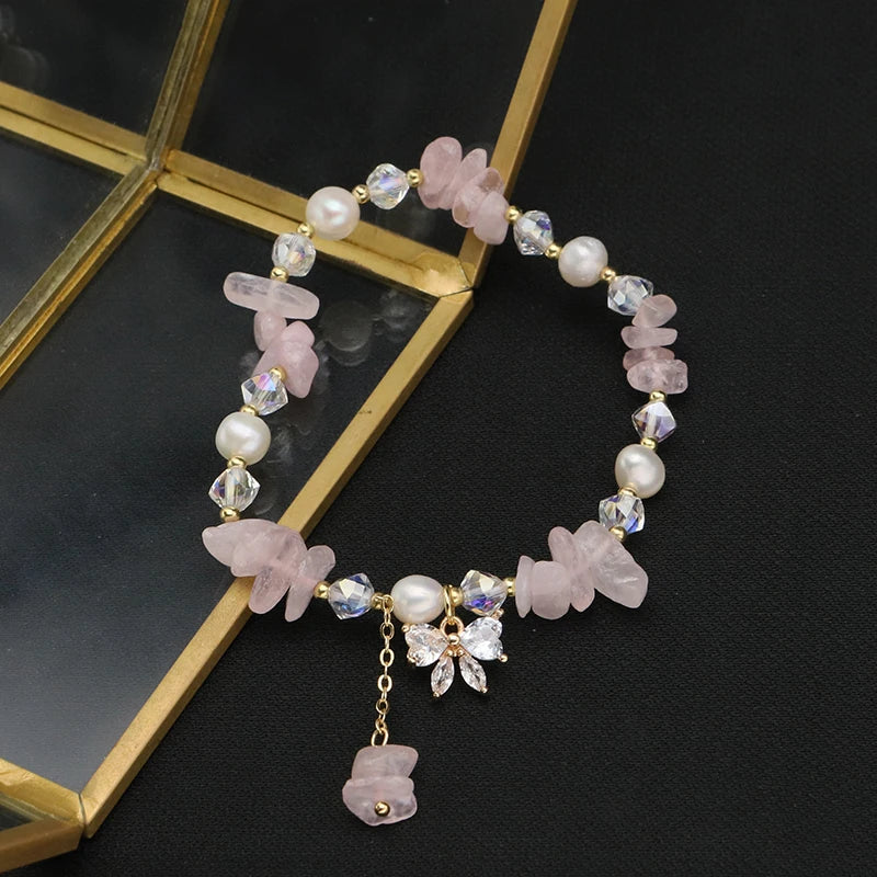 Natural Pearls Woman Adjustable Bracelet Retro Classic Jewelry