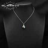 Pink Crystal Irregular Pendant Necklace For Woman Art Necklaces