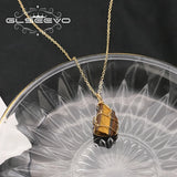 Pink Crystal Pendant Necklace For Woman High Jewelry Wedding