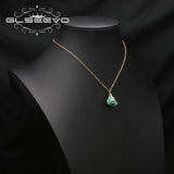 Pink Crystal Irregular Pendant Necklace For Woman Art Necklaces