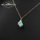 Pink Crystal Irregular Pendant Necklace For Woman Art Necklaces