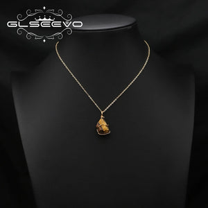 Pink Crystal Pendant Necklace For Woman High Jewelry Wedding