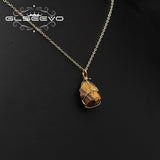 Pink Crystal Pendant Necklace For Woman High Jewelry Wedding