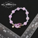 Pink Crystal Natural Pearls Women's Bracelet Art Jewelry