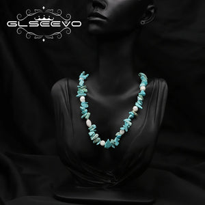 Pink Crystal Pearls Necklace High Jewelry Elegant Art Women's Accessories