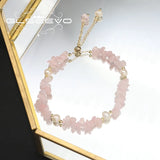 Pink Crystal Tahitian Pearls Adjustable Bracelet Retro Classic Jewelry