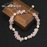 Pink Crystal Tahitian Pearls Adjustable Bracelet Retro Classic Jewelry