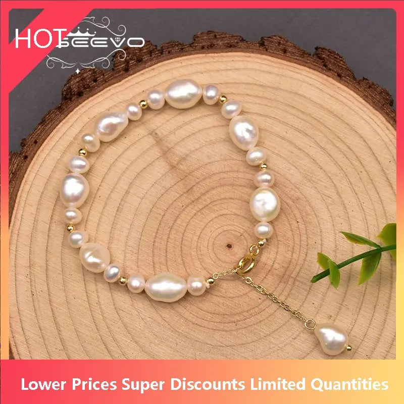 Baroque Freshwater Pearl Wedding Party Bracelet