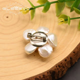 Baroque Pearl Brooch High Flower Clothespin Gift