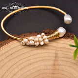 Baroque Pearl Bracelet Wedding Party Open Bracelet Gift Jewelry