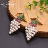Natural Freshwater Pearl Earrings Wedding Party Earrings GE0917