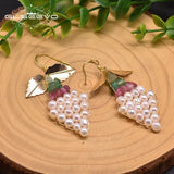 Natural Freshwater Pearl Earrings Wedding Party Earrings GE0917