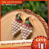 Natural Freshwater Pearl Earrings Wedding Party Earrings GE0917