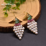 Natural Freshwater Pearl Earrings Wedding Party Earrings GE0917