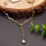 Baroque Pearl Geometric Bracelet Girl Party Gift Jewelry