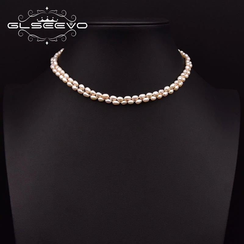 Double Freshwater Pearl Necklace for Women - Elegant Party Jewelry