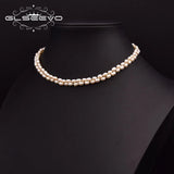 Double Freshwater Pearl Necklace for Women - Elegant Party Jewelry