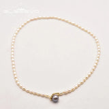 Freshwater Pearl Clavicle Necklace Birthday Jewelry GN0293