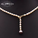 Freshwater Pearl Clavicle Necklace Birthday Jewelry GN0293