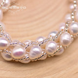 Natural Fresh Water Pearls Bracelet for Wedding Girls