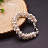 Natural Fresh Water Pearls Bracelet for Wedding Girls