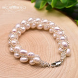 Natural Fresh Water Pearls Bracelet for Wedding Girls