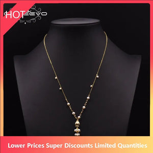 Natural Freshwater Pearl Pendant Necklace 925S Jewelry Collares