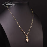 Natural Freshwater Pearl Pendant Necklace 925S Jewelry Collares