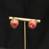 Natural Pearl Rose Earrings Romantic Charm Bridesmaid Gift